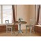 International Concepts Round 36 in Rd Extension Dining Table, 2 X-back Counter Ht Stools, Hickory/Stone, 36 W, 48 L, Wood K41-36RXT-6B-S6132-2 - alternate 2